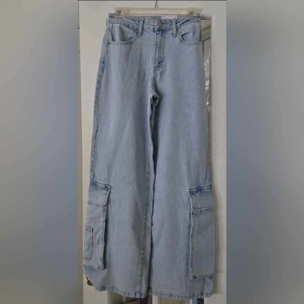 SO Goods For Life Womens Wide Leg High Rise Jeans Size 3/26w Baggy NWT $54 Kohls